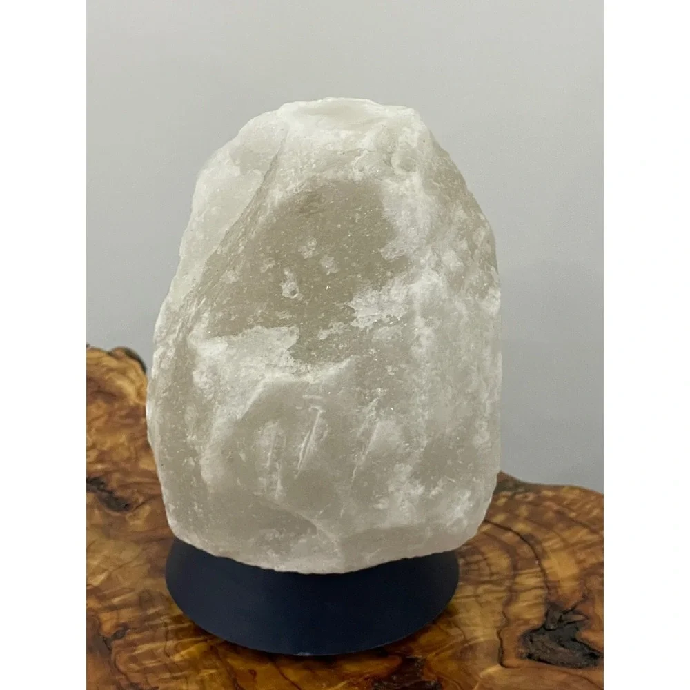 Michigan Wolverines Himalayan Salt Rock Lamp Dimmer Control Lights Up UofM